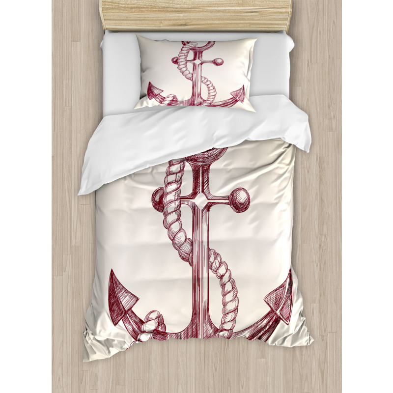 Realistic Marine Design Duvet Cover Set