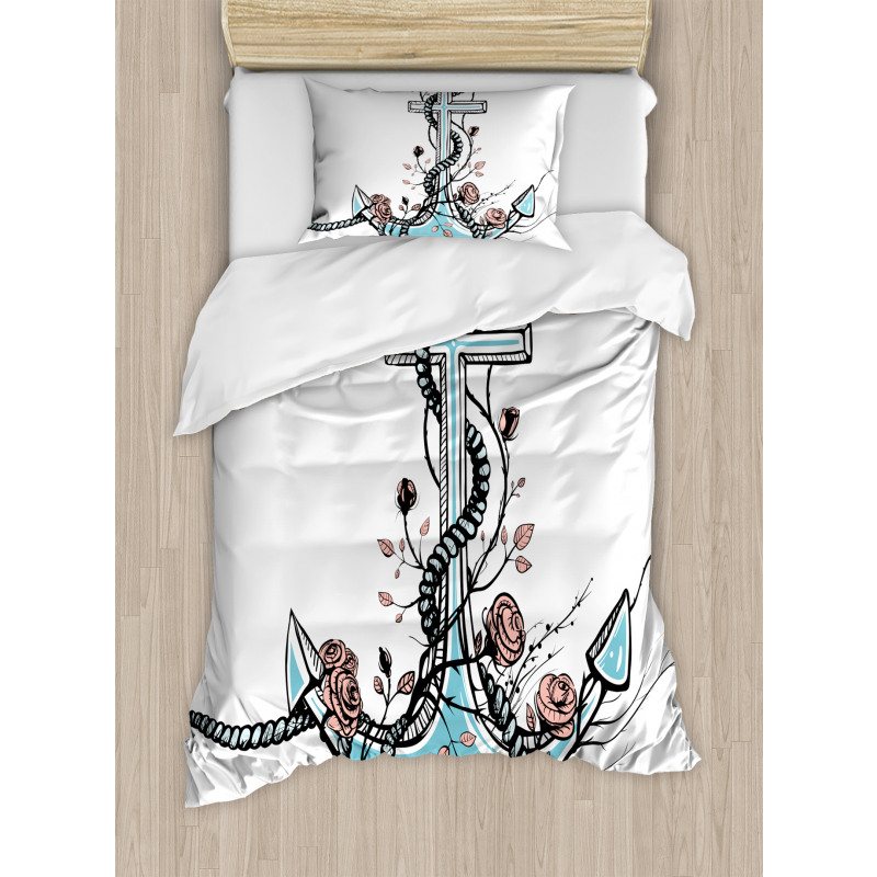 Romantic Design Anchor Duvet Cover Set