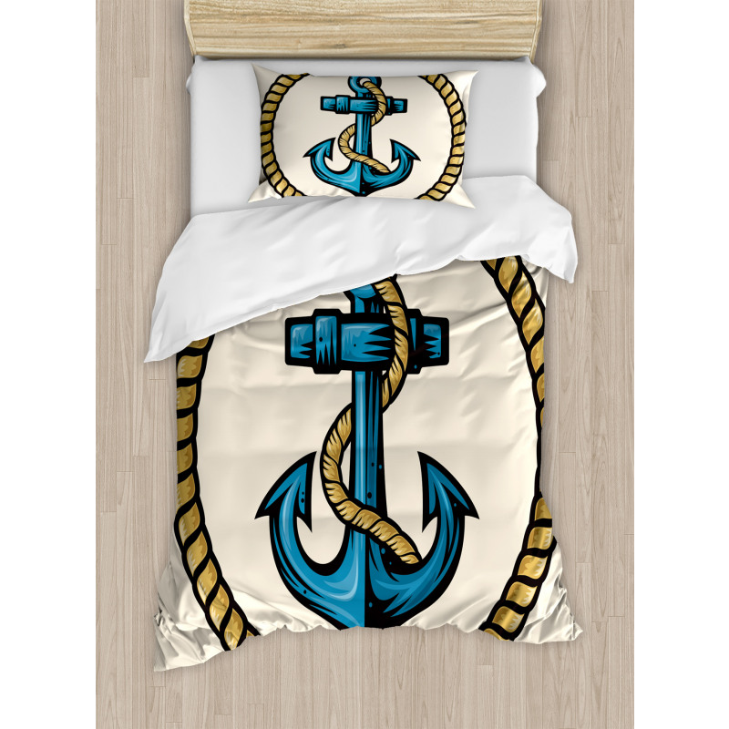 Sailor Emblem with Rope Duvet Cover Set