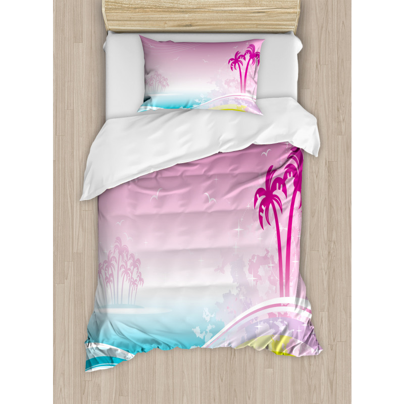 Fantasy Beach Island Coast Duvet Cover Set