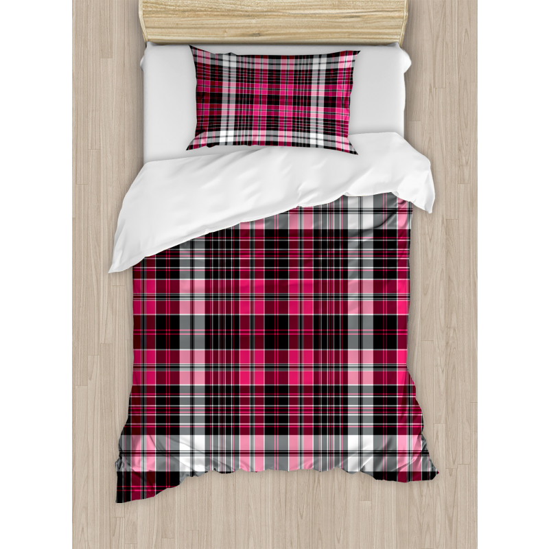 Geometric Old Tartan Duvet Cover Set