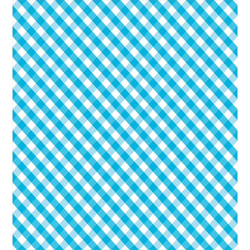 Aqua Stripes Diagonal Duvet Cover Set