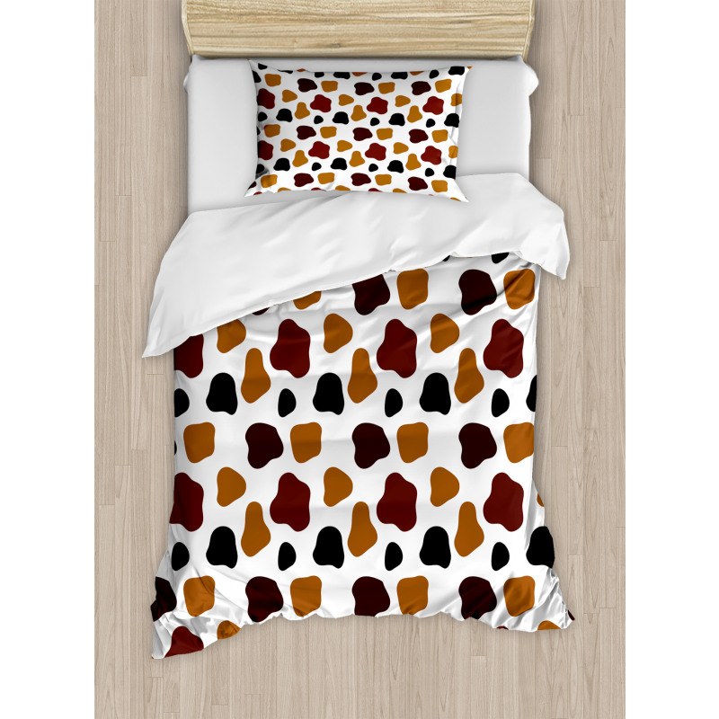 Abstract Cow Hide Duvet Cover Set