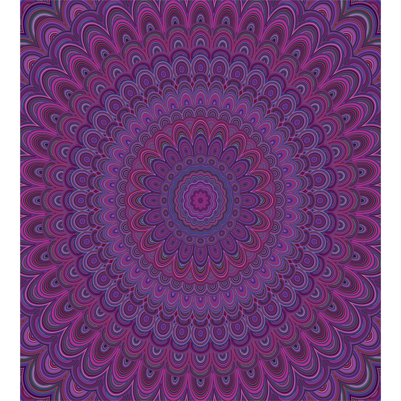 Vintage Purple Mandala Duvet Cover Set