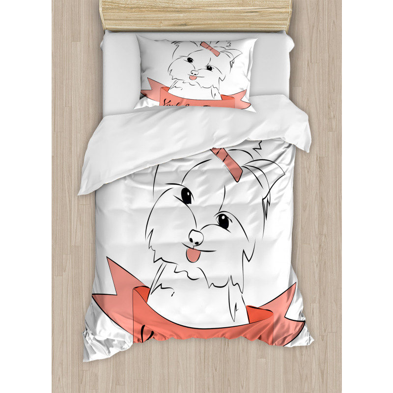 Puppy Hair Buckle Duvet Cover Set