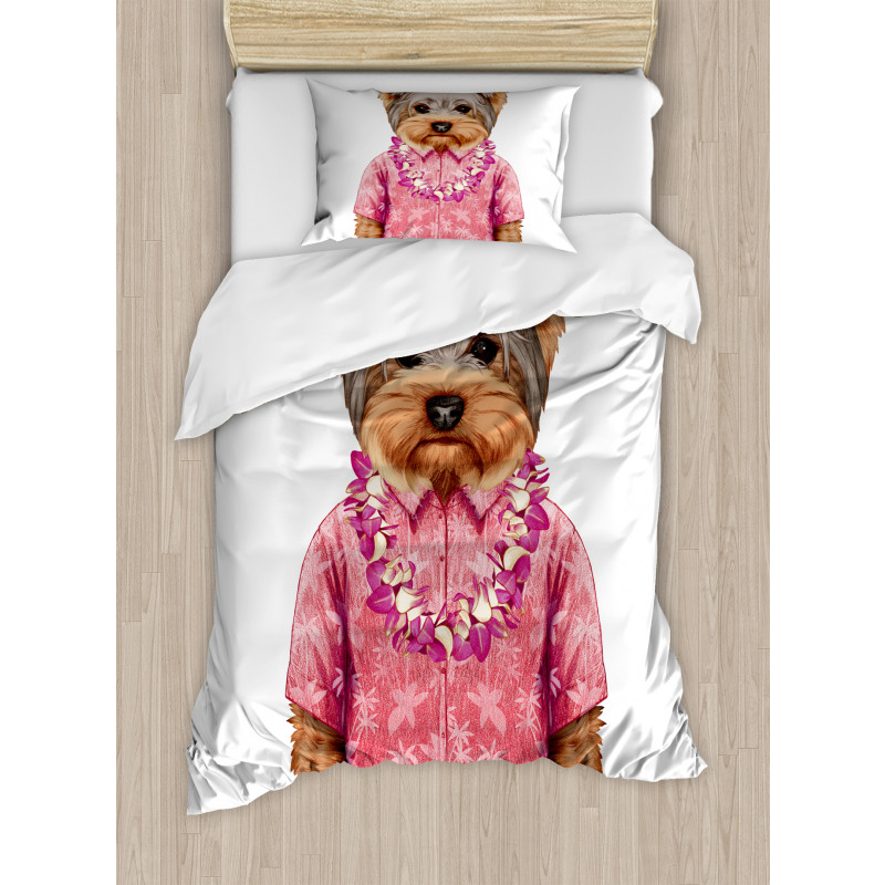 Dog in Humanoid Form Duvet Cover Set