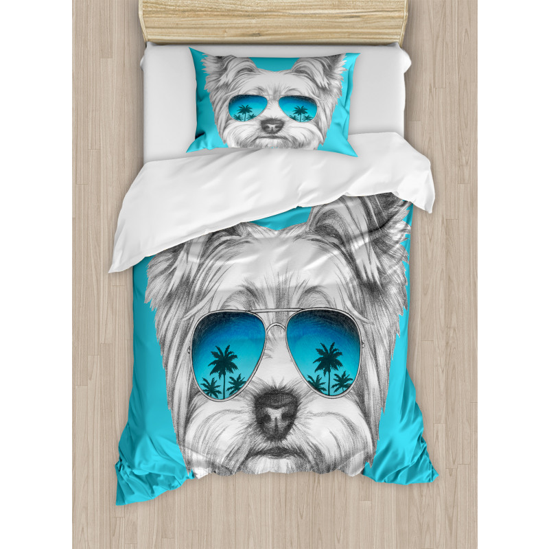 Cool Sunglasses Artwork Duvet Cover Set