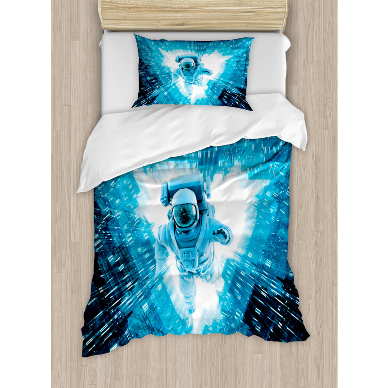 Space Man Diving Duvet Cover Set