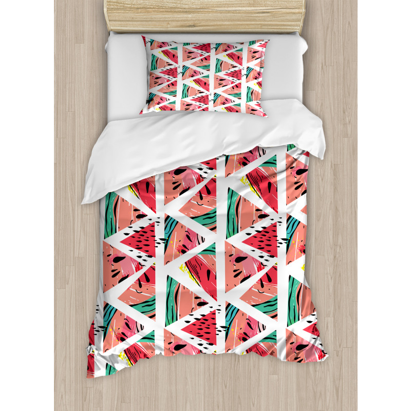 Abstract Watermelon Duvet Cover Set