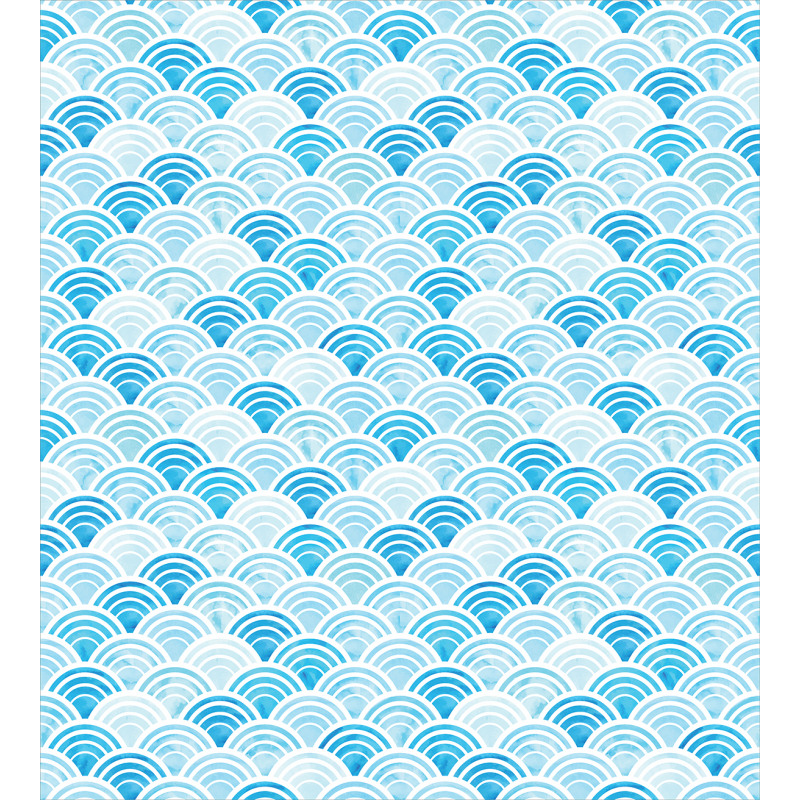 Ocean Curve Pattern Duvet Cover Set