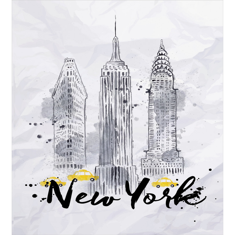 New York Sketch Art Duvet Cover Set