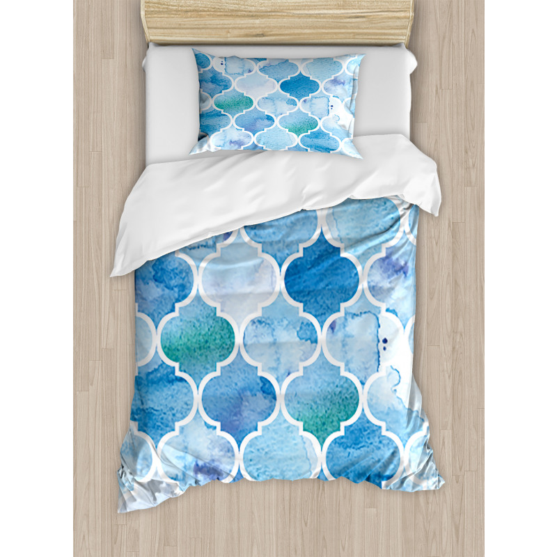 Abstract Moroccan Duvet Cover Set
