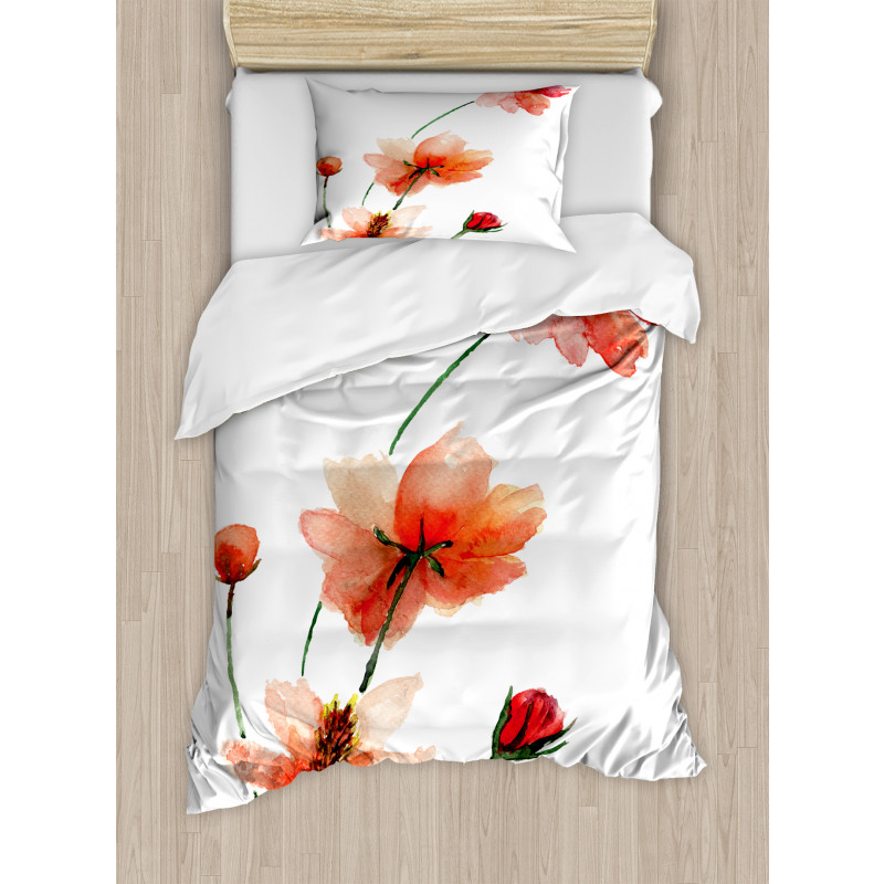 Colorful Wildflowers Duvet Cover Set