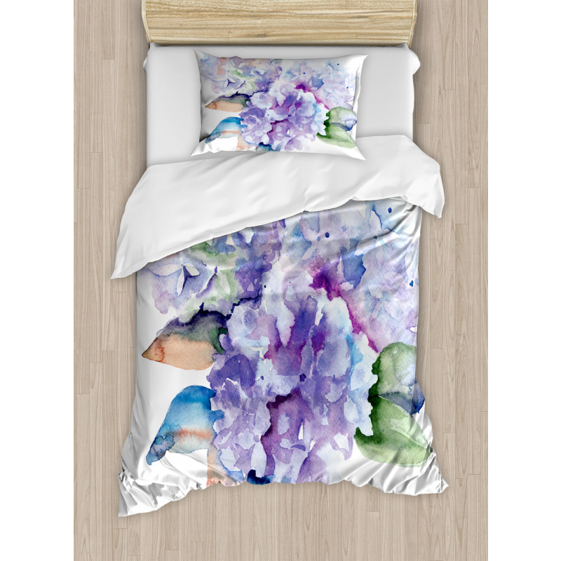 Blooming Hydrangea Duvet Cover Set