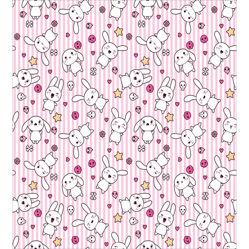 Loveable Bunnies Faces Duvet Cover Set