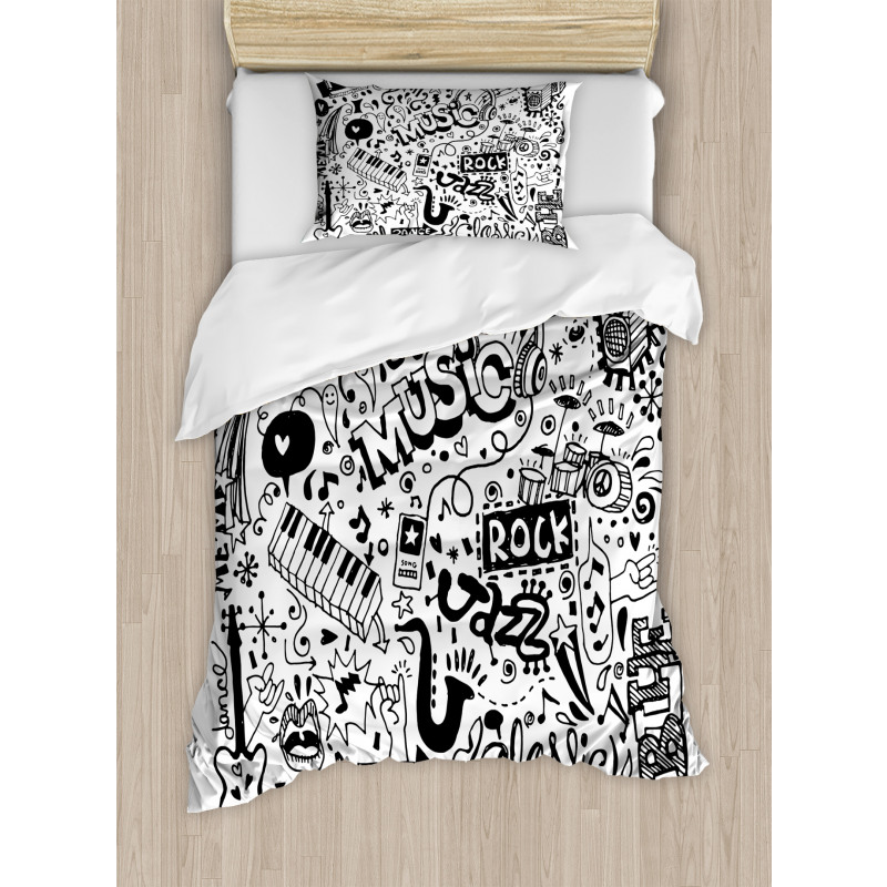 Rock Jazz Blues Dancing Duvet Cover Set