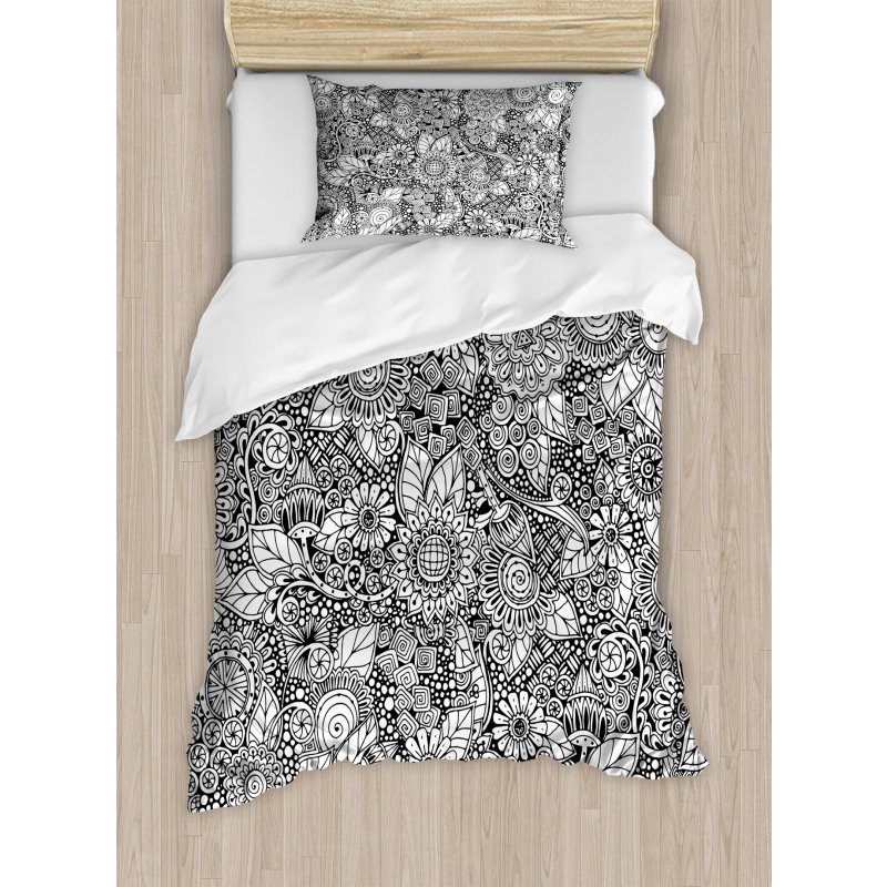 Floral Simple Nature Duvet Cover Set