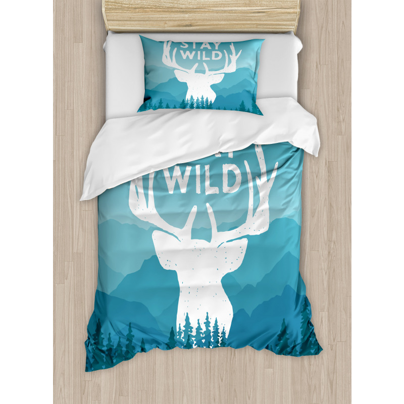 Scenic Wild Forest Duvet Cover Set