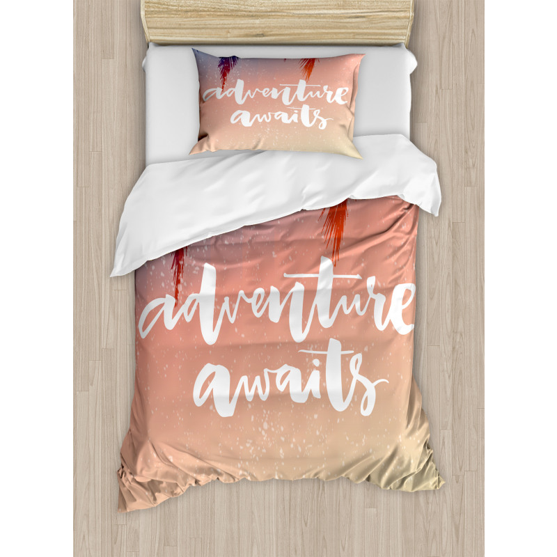 Motivation Theme Duvet Cover Set