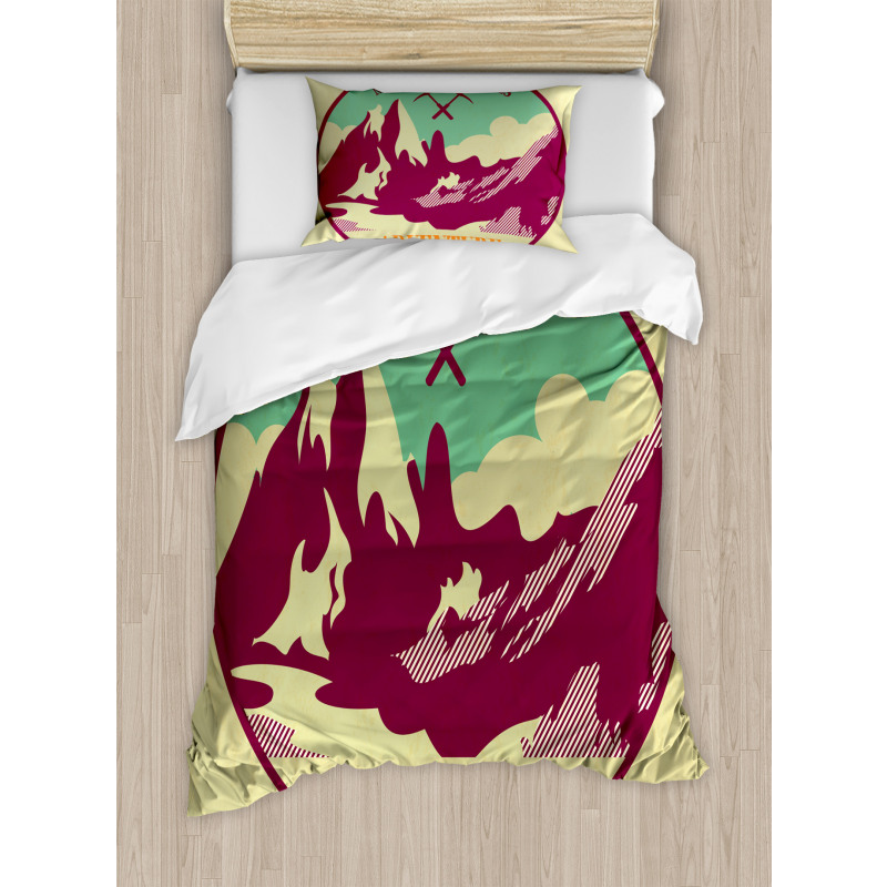 Trekking Camping Art Duvet Cover Set