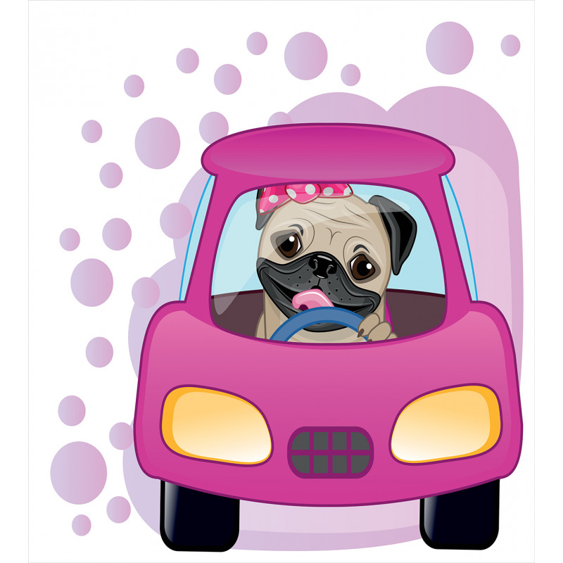 Dog Driving on Car Duvet Cover Set