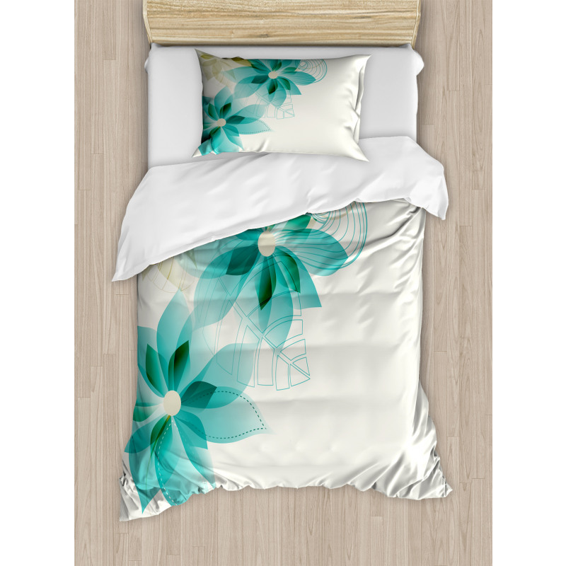 Vintage Floral Elements Duvet Cover Set