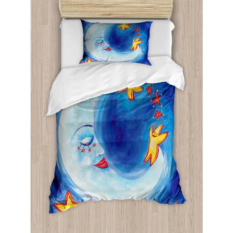 Cartoon Vibrant Star Dance Duvet Cover Set