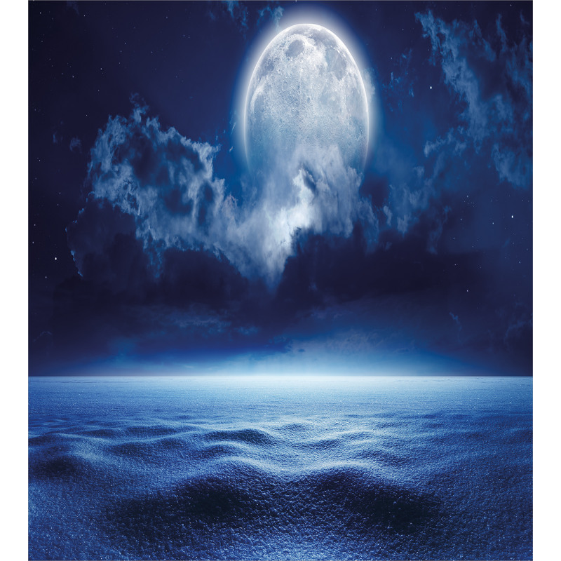 Full Moon and Calm Sea Duvet Cover Set