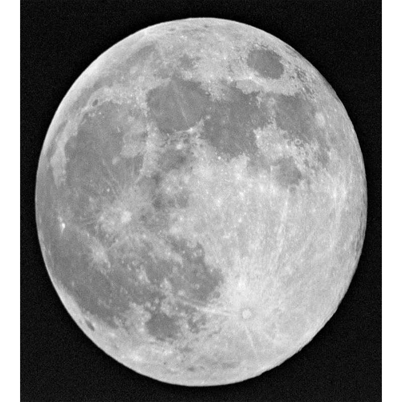 Monochrome Full Moon Art Duvet Cover Set
