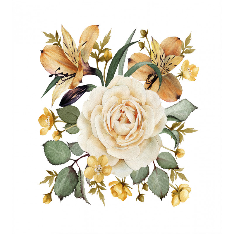 Romantic Bridal Bouquet Duvet Cover Set
