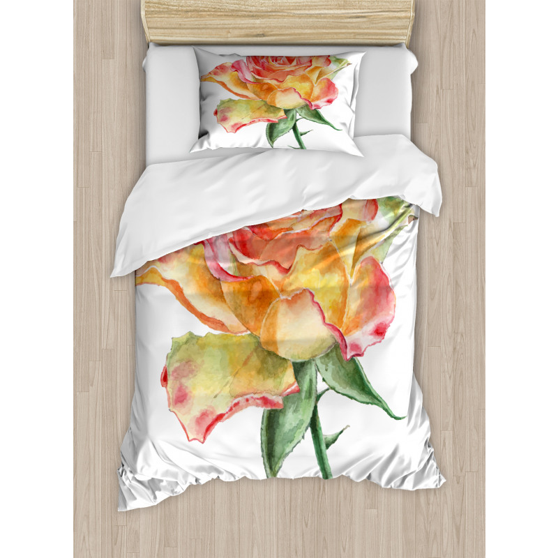 Lively Petals Botany Art Duvet Cover Set