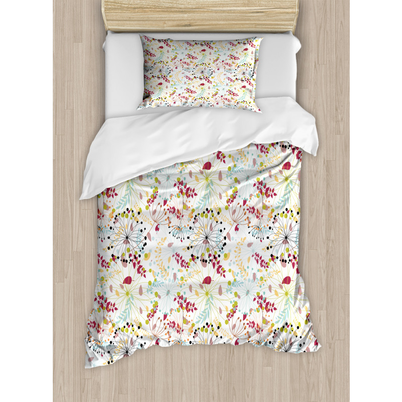 Botanical Spring Petals Duvet Cover Set