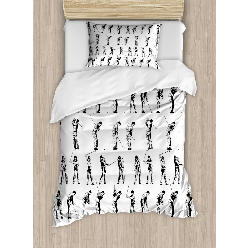 Golf Swing Hobby Play Duvet Cover Set