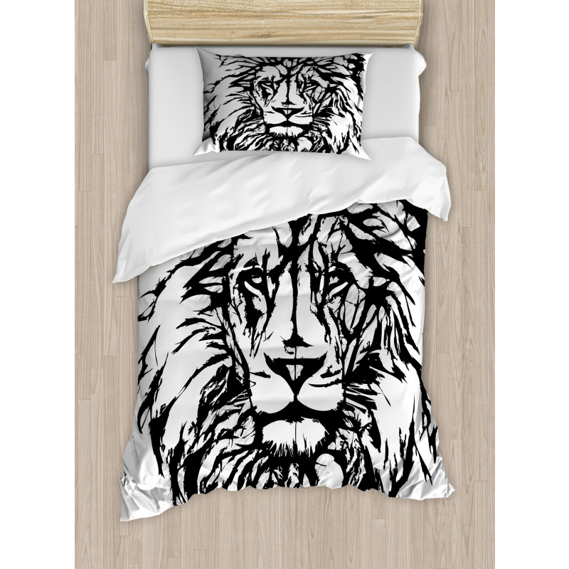 Savannah Wildlife Pattern Duvet Cover Set