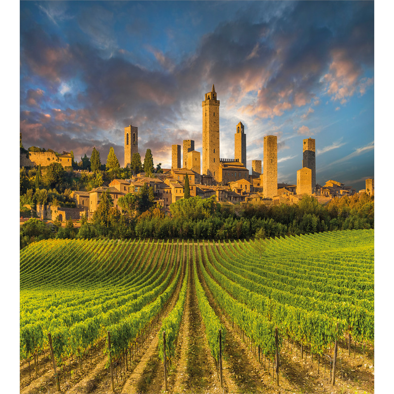 San Gimignano Vineyards Duvet Cover Set