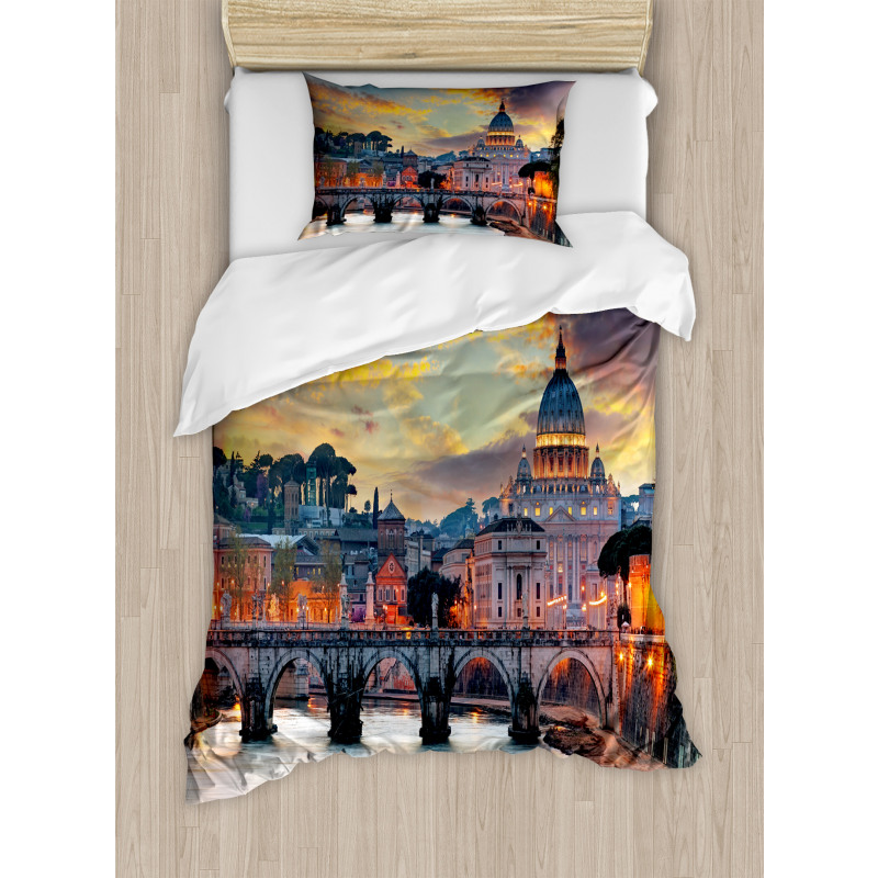 View of Vatican Rome Duvet Cover Set