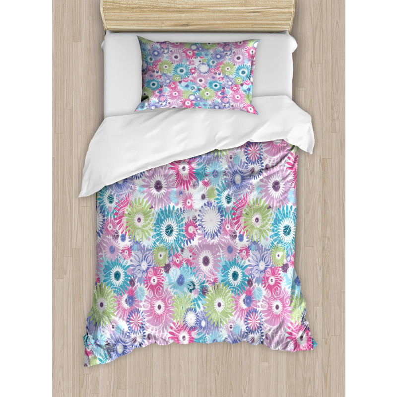 Colorful Vintage Curls Duvet Cover Set