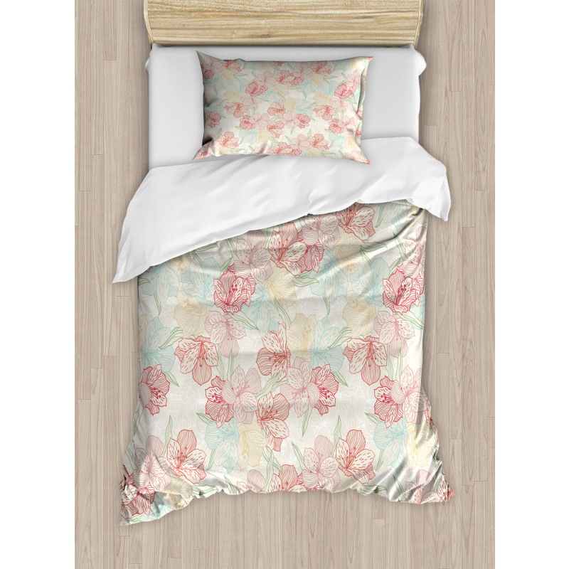 Orchid in Soft Colors Duvet Cover Set