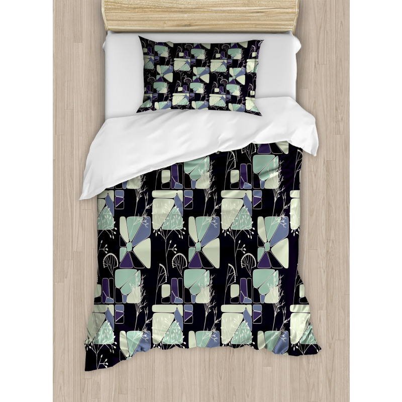 Geometric Soft Spring Duvet Cover Set