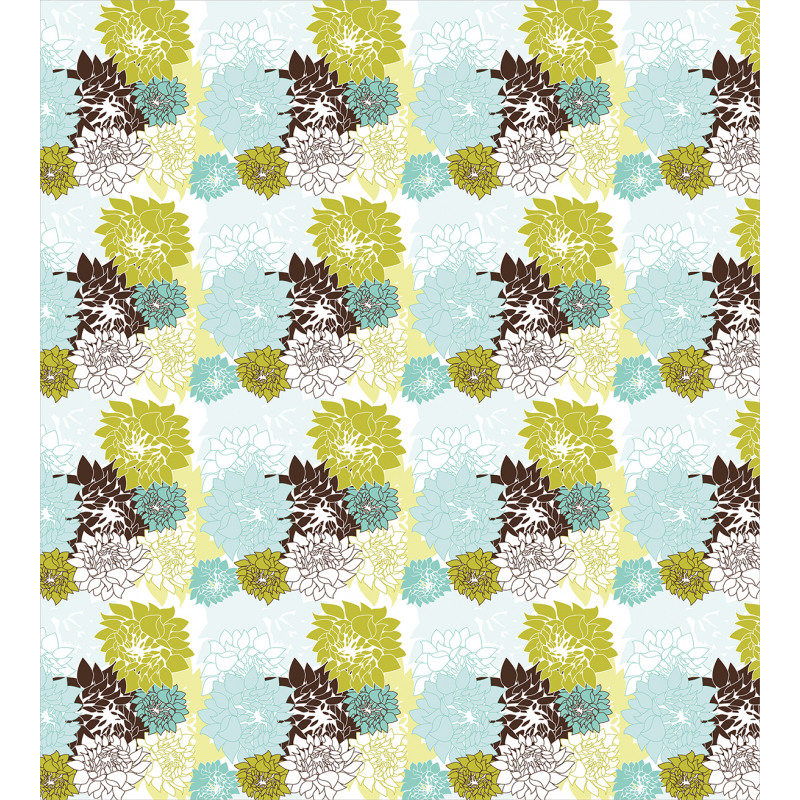 Pastel Wildflower Leaves Duvet Cover Set