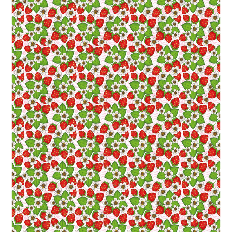 Strawberries Summertime Duvet Cover Set