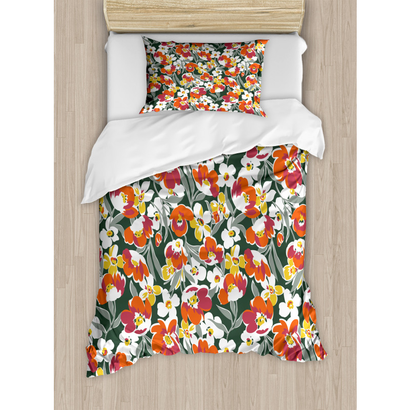 Vintage Natural Vibrant Duvet Cover Set