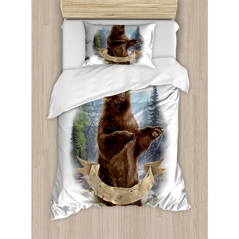 Angry Carnivore Mammal Duvet Cover Set