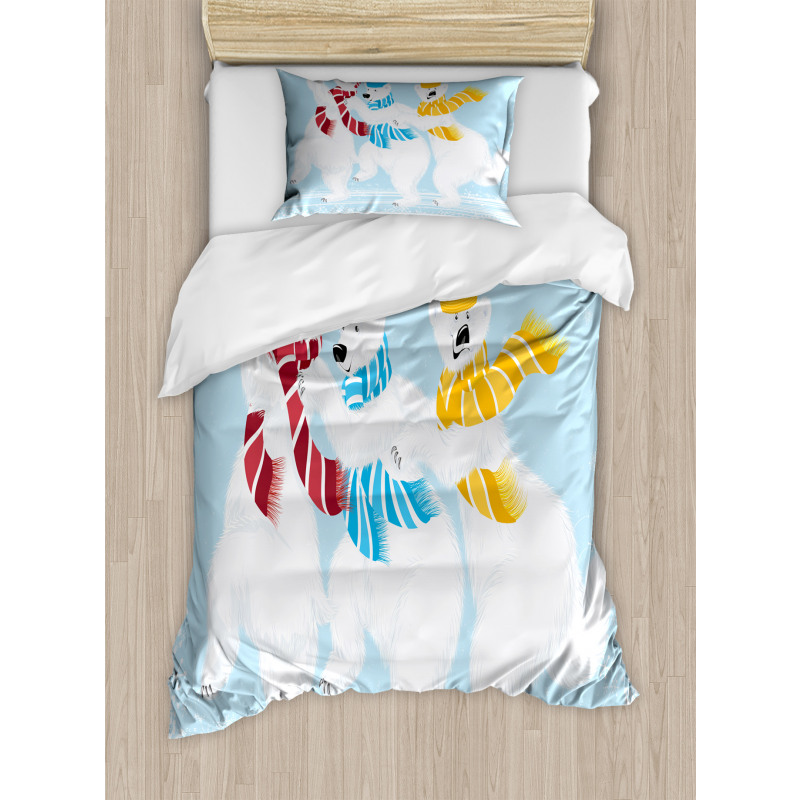 Xmas at North Pole Funny Duvet Cover Set