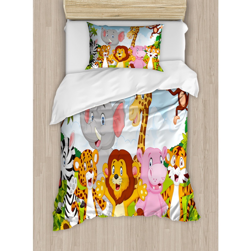 Comic Savannah Duvet Cover Set