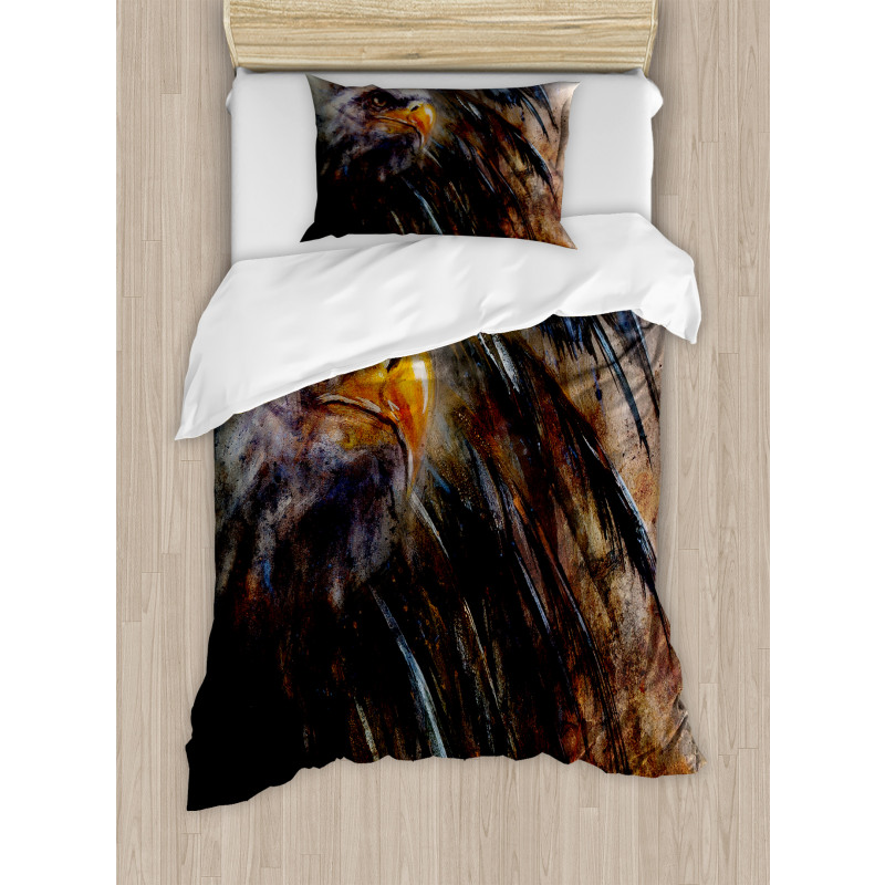 Angry Bird Black Feathers Duvet Cover Set