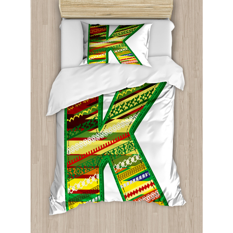 K Green Childish Fun Duvet Cover Set