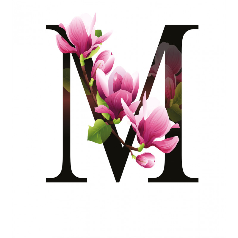 M with Magnolia Floral Duvet Cover Set