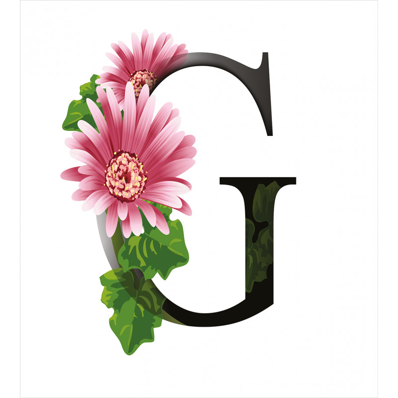 Gerbera Blossom G Font Duvet Cover Set