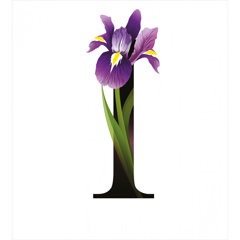 Iris Flowers Capital I Duvet Cover Set